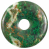 Donut Pi Chinois cuprite dans chrysocolle pour pendentif