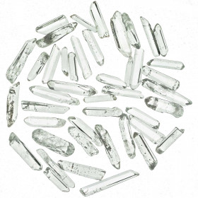Petites pointes polies de cristal de roche - 1.5 à 4 cm - 30 grammes