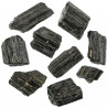 Pierres brutes tourmaline noire - 4 à 7 cm - 200 grammes.
