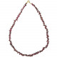 Collier de pierre en grenat almandin - perles baroques
