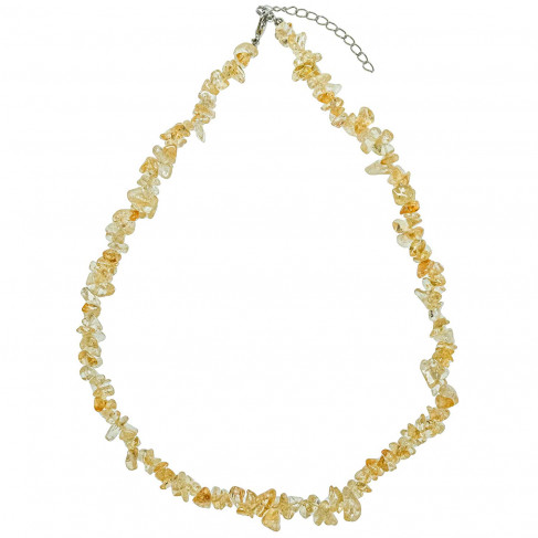 Collier de pierre en citrine - perles baroques