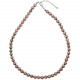 Collier en porphyre impérial rouge - Perles rondes 6 mm - 46 cm