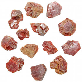 Pierres brutes cristaux de vanadinite - 1 à 2 cm - Lot de 2