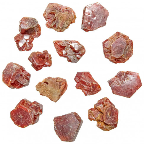 Pierres brutes cristaux de vanadinite - 1 à 2 cm - Lot de 2
