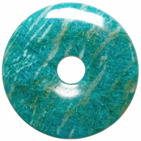 Donut Pi Chinois en amazonite pour pendentif