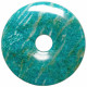 Donut Pi Chinois en amazonite pour pendentif