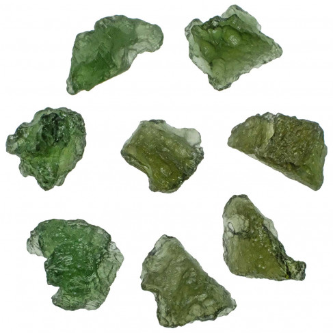 Pierre brute moldavite - 1 à 1.5 cm - à l'unité