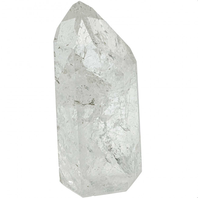 Pointe polie mono-terminée en cristal de roche - 416 grammes