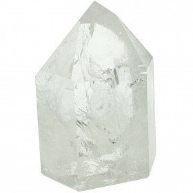 Pointe polie mono-terminée en cristal de roche - 471 grammes