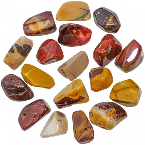 Pierres roulées jaspe mookite (mokaite) - 3 à 4 cm - Lot de 2