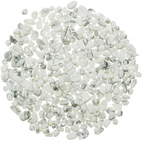 Mini pierres roulées howlite - 5 à 10 mm - 100 grammes