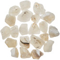 Pierres semi-roulées agate blanche - 2 à 3 cm - 100 grammes