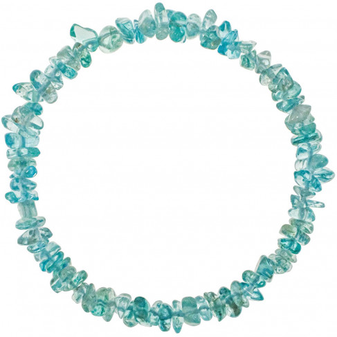 Bracelet en apatite néon - perles baroques