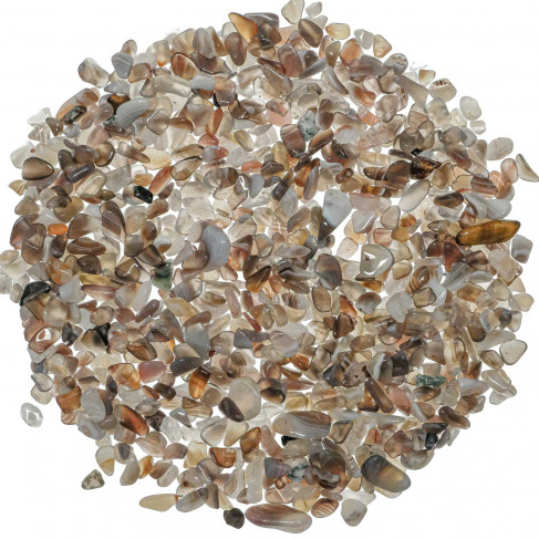 Mini pierres roulées agate de Botswana - 5 à 10 mm - 100 grammes