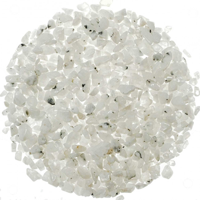 Mini pierres roulées pierre de lune blanche - 5 à 10 mm - 100 grammes