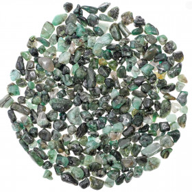 Mini pierres roulées émeraude - 7 à 12 mm - 50 grammes