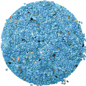 Sable roulé de howlite teintée bleue 2/4 mm - 100 grammes