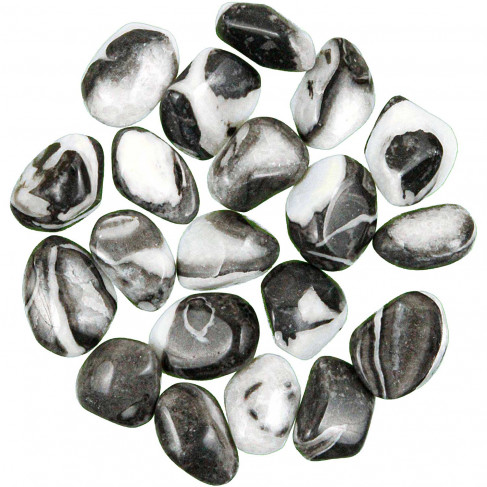 Pierres roulées jaspe coquille - 2 à 3 cm - Lot de 3