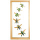 Cadre vitré transparent 18 x 35 cm avec 6 coléoptères véritables naturalisées - A l'unité