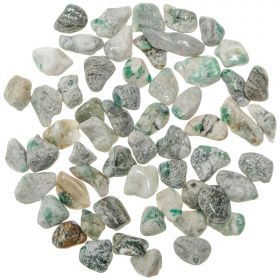 Pierres roulées émeraudes dans quartz - 1 à 2 cm - 35 grammes