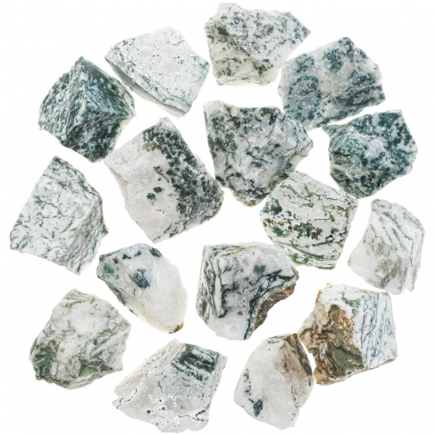 Pierres brutes agate arbre - 3 à 4 cm - Lot de 3