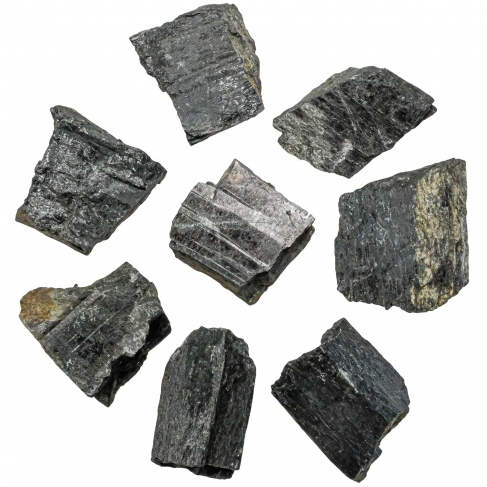 Pierres brutes hyperstène - 4 à 6 cm - Lot de 2