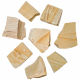 Pierres brutes jaspe paésine (paysage) - 4 à 7 cm - Lot de 4