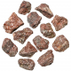 Pierres brutes calcite brun-rouge - 4 à 6 cm - Lot de 2