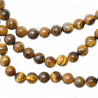 Bracelet en oeil de tigre - perles rondes 8 mm