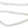 Bracelet en pierre de lune blanche - Perles rondes 6 mm