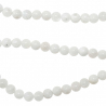 Bracelet en pierre de lune blanche - Perles rondes 6 mm