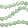 Bracelet en jade vert - Perles rondes 10 mm