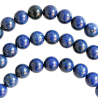 Bracelet en lapis-lazuli - Perles rondes 10 mm