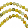 Bracelet en opale jaune - Perles rondes 8 mm