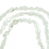 Bracelet en pierre de lune blanche - Perles roulées 5 à 8 mm