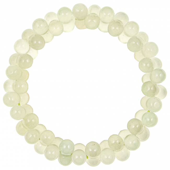Bracelet petites perles en jade vert de Chine
