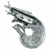 Broche écrevisse avec nacre blanche