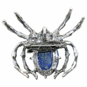 Broche araignée avec lapis-lazuli