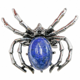 Broche araignée avec lapis-lazuli