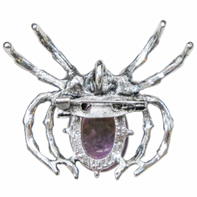 Broche araignée avec améthyste