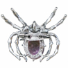 Broche araignée avec améthyste