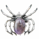 Broche araignée avec améthyste