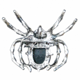 Broche araignée avec agate noire