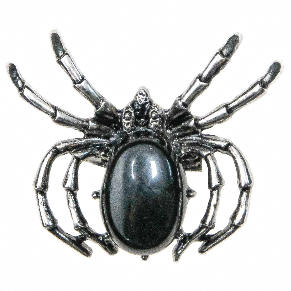 Broche Tac Araignée Ancienne En Argent Et Cristal - Neuf Sans Emballage