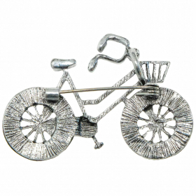 Broche bicyclette avec nacre abalone