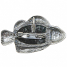 Broche poisson avec nacre blanche