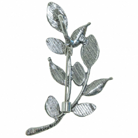 Broche petite branche avec nacre abalone