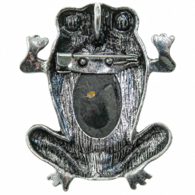 Broche grenouille avec nacre abalone