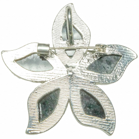 Broche fleur avec nacre abalone