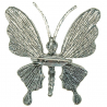 Broche papillon avec nacre blanche